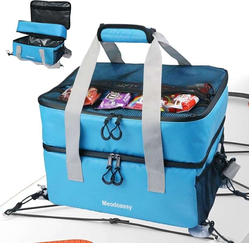 26L Waterproof SUP Paddleboard Cooler Deck Bag: Fits 42 Cans, 2 Compar
