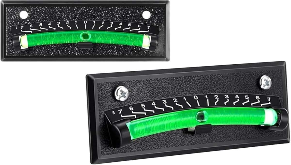 2-Pack RV Trailer Bubble Level: High Visibility Stick-On System for Ea