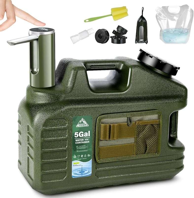 5 Gallon Water Jug with Spigot & Pump