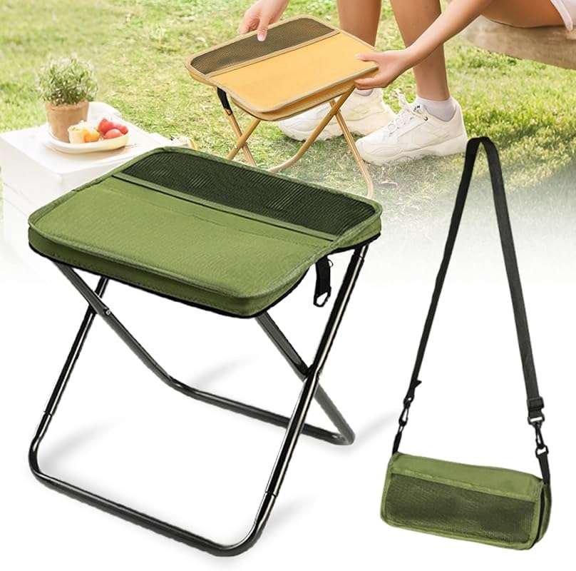 2025 New Lightweight Foldable Stool: Portable Outdoor Footstool with C