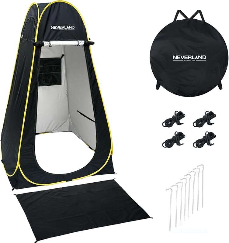 Neverland Pop Up Privacy Shower Tent - Portable Changing Room for Camp