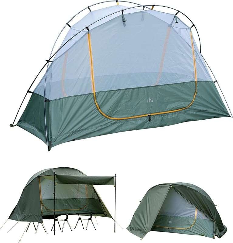 iClimb Ultralight Solo Tent: 4 Season Waterproof Backpacking Tent with
