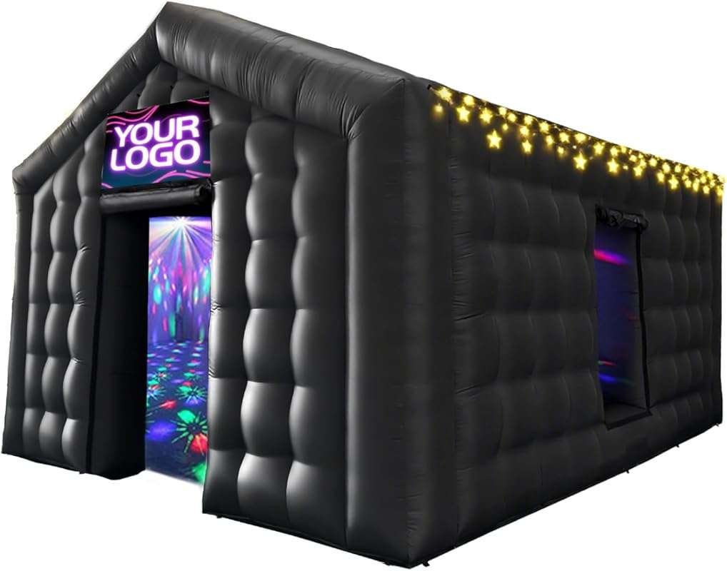 AKSPORT Inflatable Nightclub Tent for Adults: Large Party Tent with 2