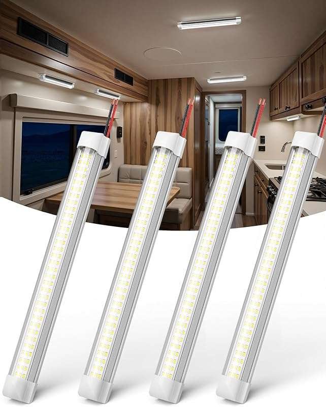 DFGOTOP Super Bright 12V LED Interior Light Bar for RV, Van, Truck & T