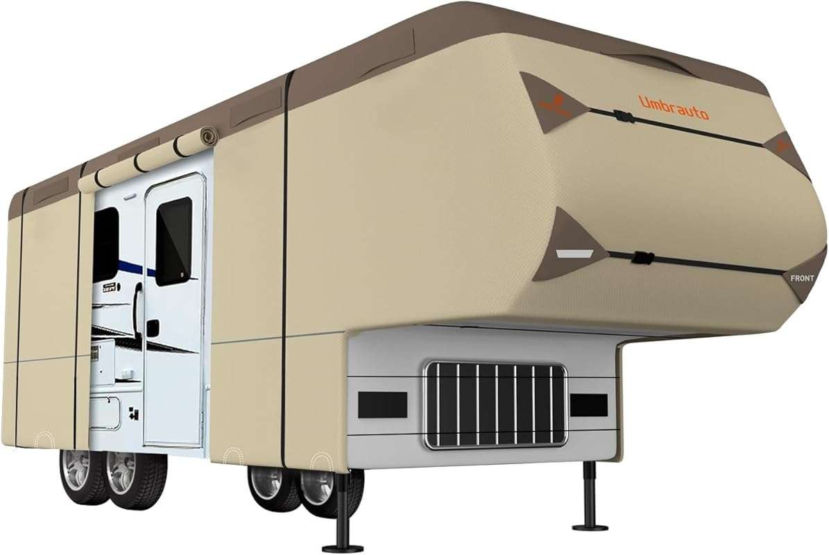 Umbrauto 40'-44' 7-Layer Upgraded 5th Wheel RV Cover: Waterproof, Wind