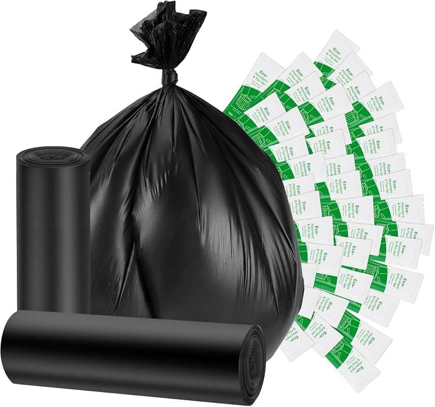 40pk 12 Gallon Portable Toilet Bags with Super Absorbent Poo Gel