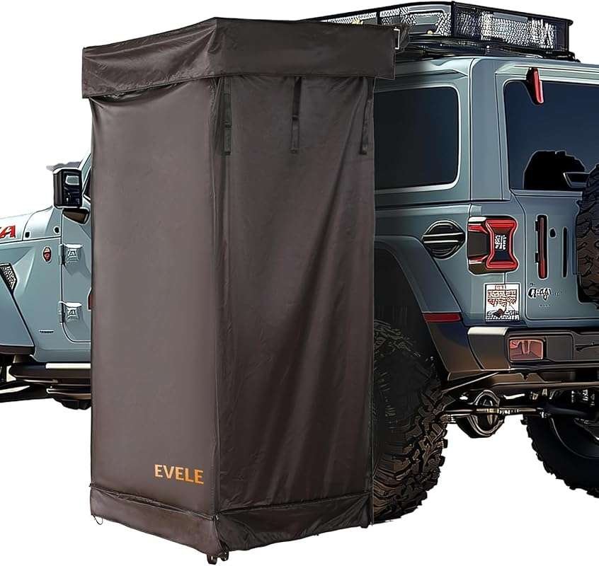 Portable Privacy Shower Awning Tent for Roof Rack Overland Vehicles, O