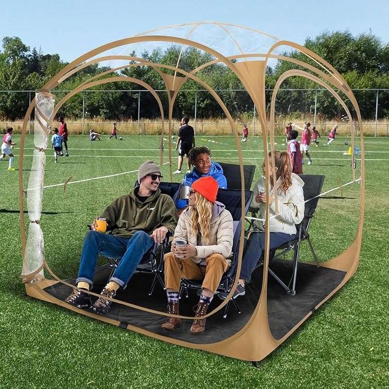 Thick PVC Pop Up Sports Tent: Scratch-Resistant, Weather Proof Bubble 