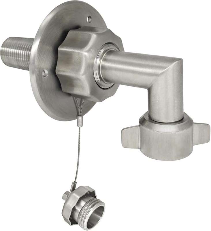 G-Sunny All Metal Stainless Steel RV City Water Inlet with 90 Degree E