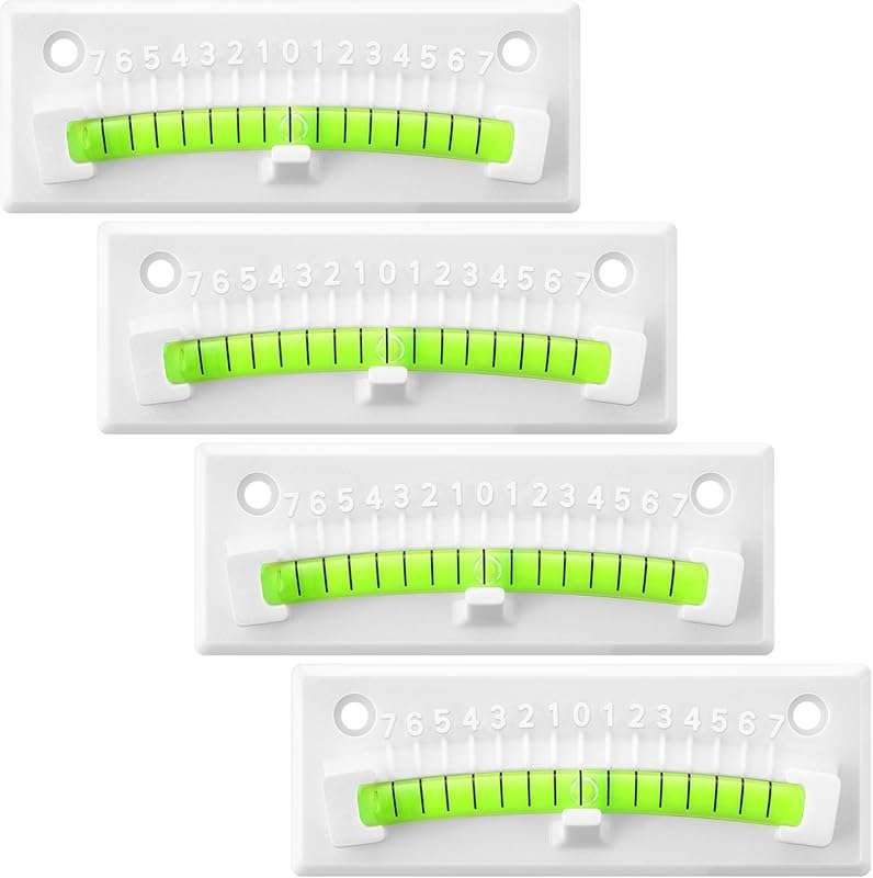 HooLing 4-Pack RV Level Bubble: Graduated Scale Stick-On System for Pr
