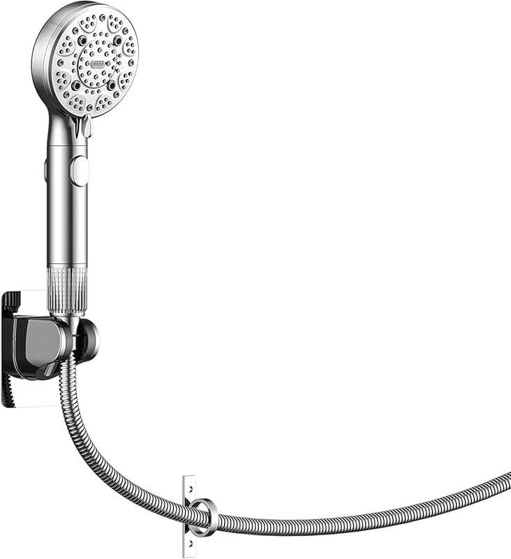High Pressure RV Shower Head with Hose: 9 Modes, Filtered, Water Savin