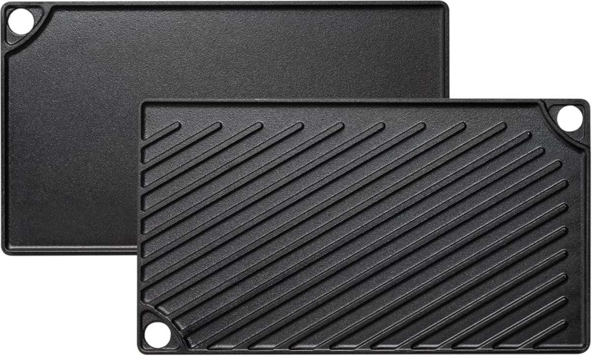 EWFEN Reversible Pre-Seasoned Cast Iron Stovetop Griddle Pan for Doubl