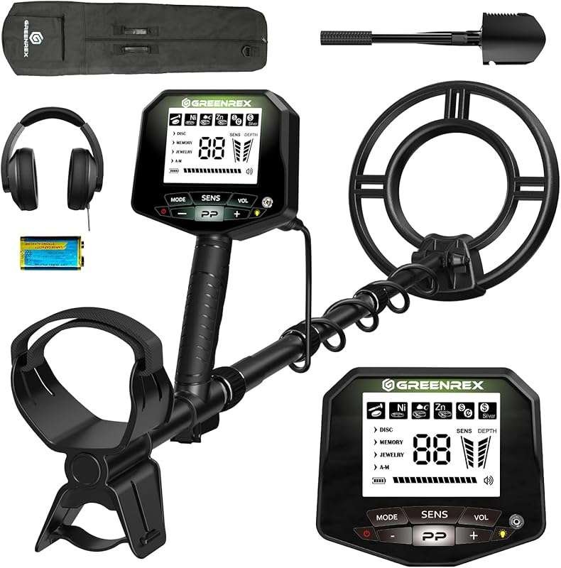 Professional Waterproof Metal Detector for Adults, 10'' IP68 Coil, Hig