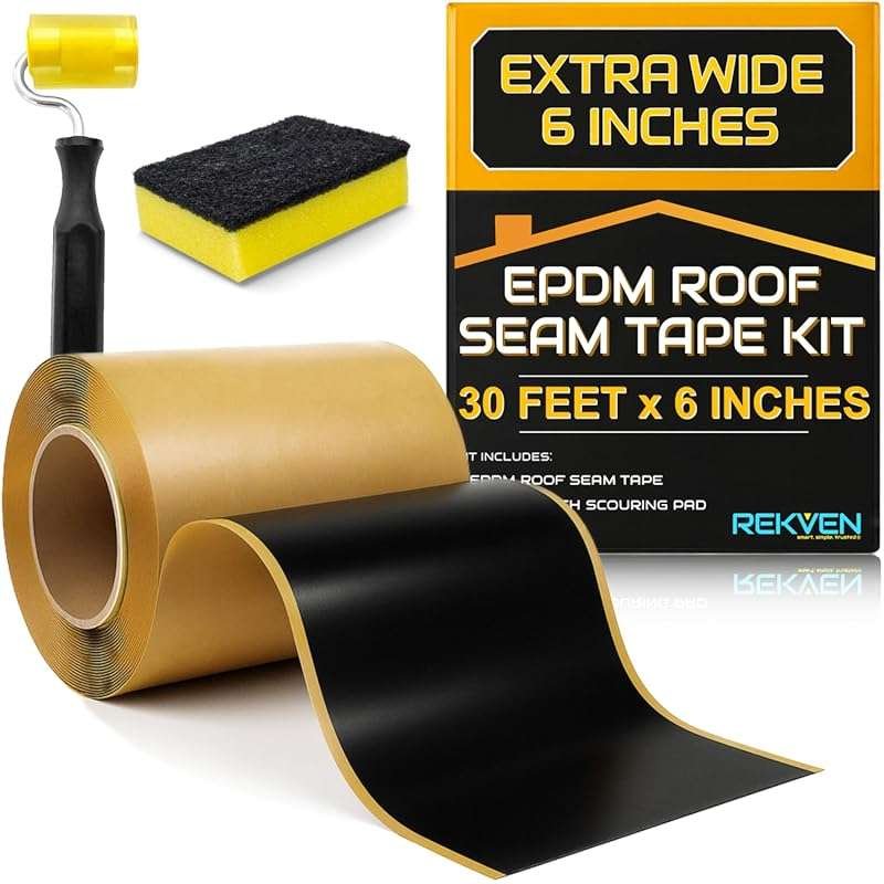 EPDM Rubber Roofing Seam Tape Kit - 30' x 6