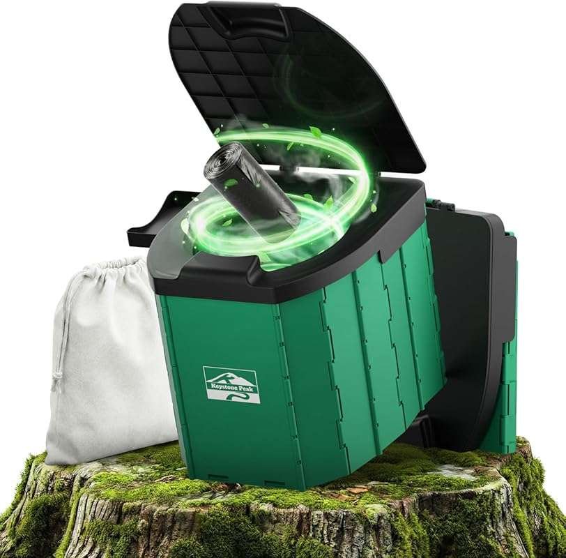 Portable Camping Toilet for Adults: Foldable, Compact & Sturdy Porta P