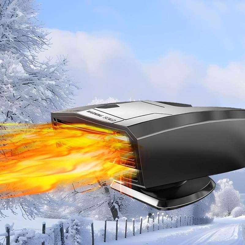 NEW Portable 12V Car Heater & Defroster: Fast Heating/Cooling Fan, Plu