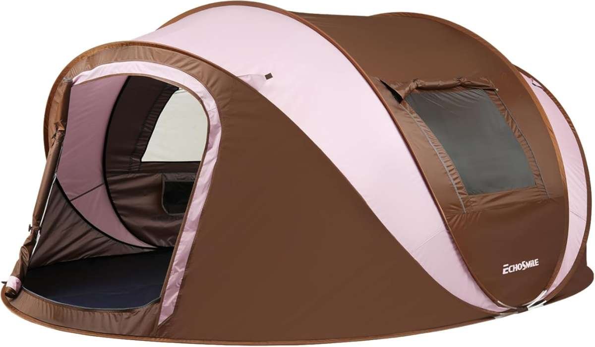EchoSmile Instant Pop Up Camping Tent, 2/4/6 Person, Easy Setup Tent,