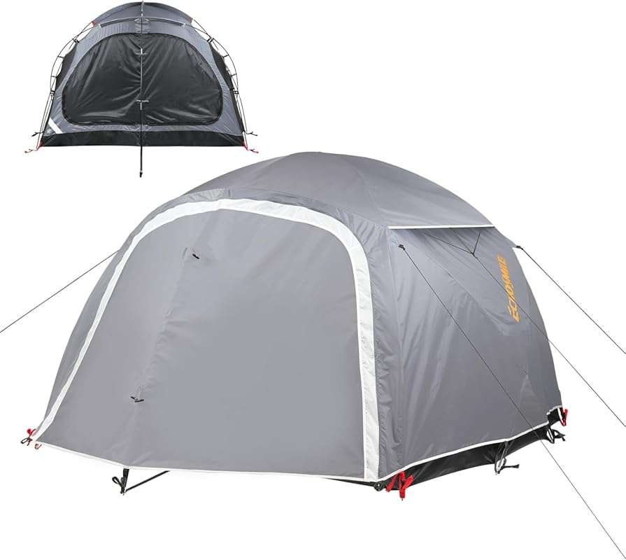 EchoSmile 3-5 Person Waterproof Windproof Dome Tent: Spacious, Expanda