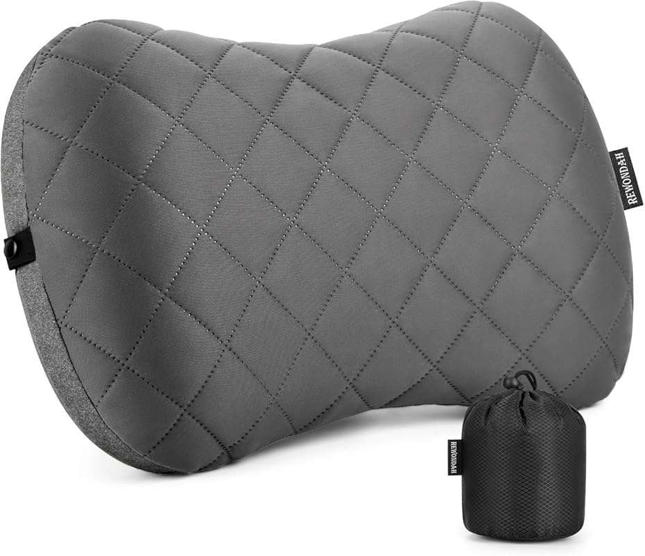 Rewondah Ultralight Compact Inflatable Camping Pillow with Removable W