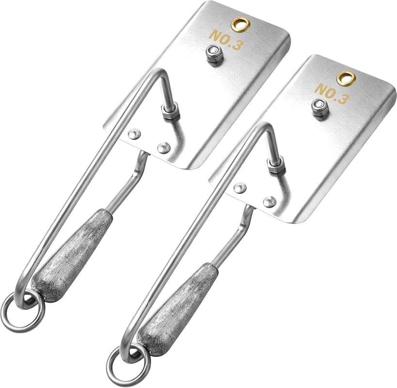 Leinuosen 2 Pcs Heavy-Duty Fishing Planer Boards for Downrigger Trolli