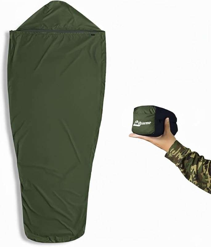 Litume Waterproof Mummy-Style Bivy Sack Cover Compact Lightweight Stea