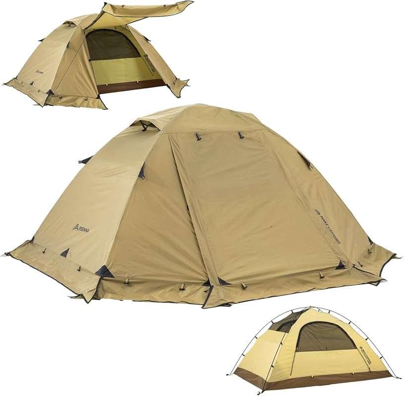BISINNA 2 Person 4 Season Tent: Lightweight, Waterproof, Double Layer 