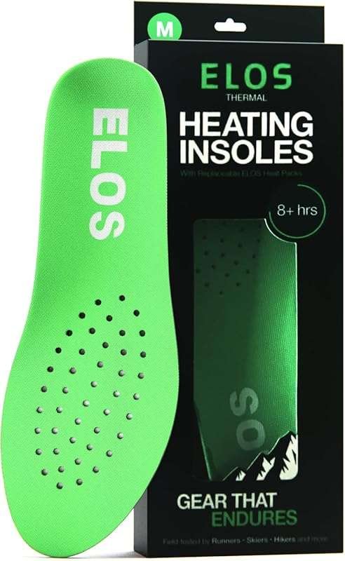 ELOS Heated Insoles Starter Pack: Trim-to-Fit Reusable Inserts + Heat 