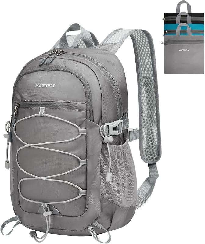 WATERFLY 15L Lightweight Packable Mini Backpack, Foldable Travel Hikin