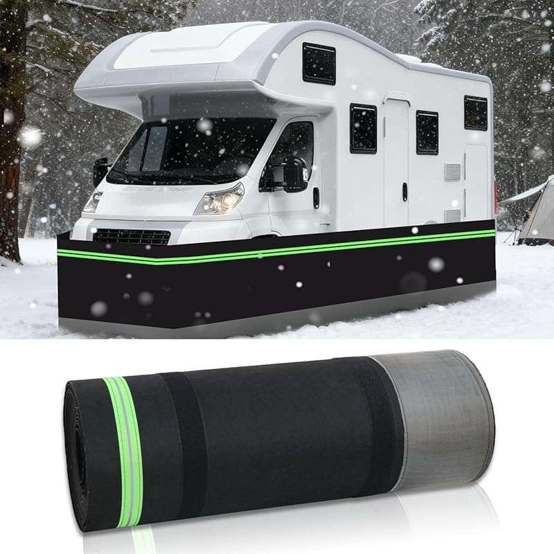 Heavy Duty Wind & Snow Proof RV Skirting Kit - Quick Install Winter Un