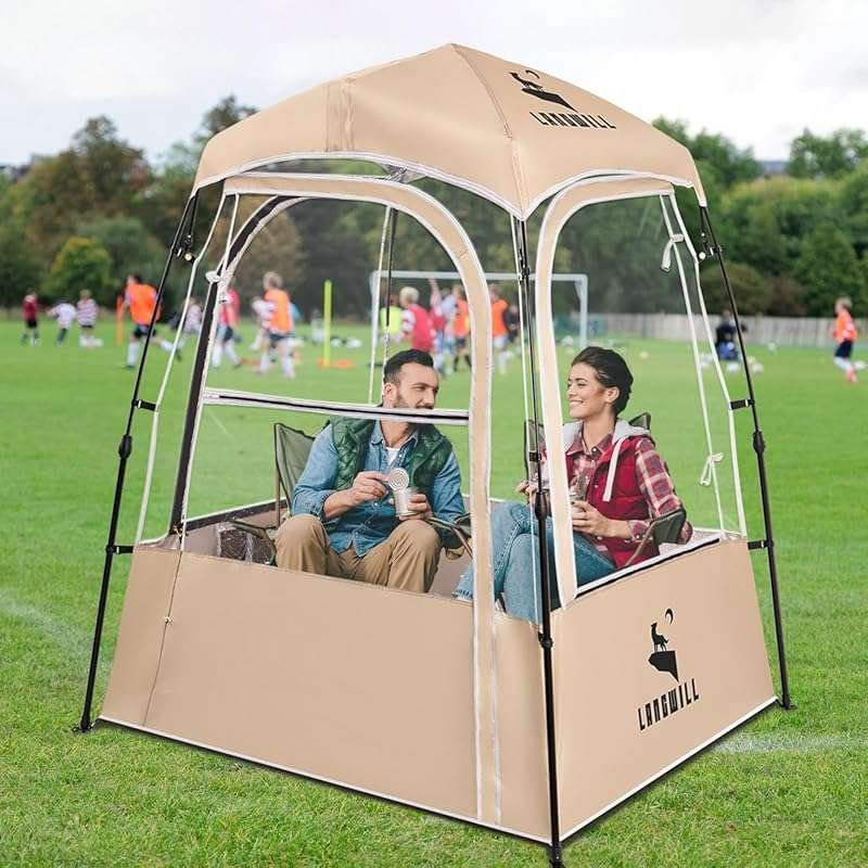 Pod All Weather Instant Pop Up Sports Bubble Tent: Clear 540° View She