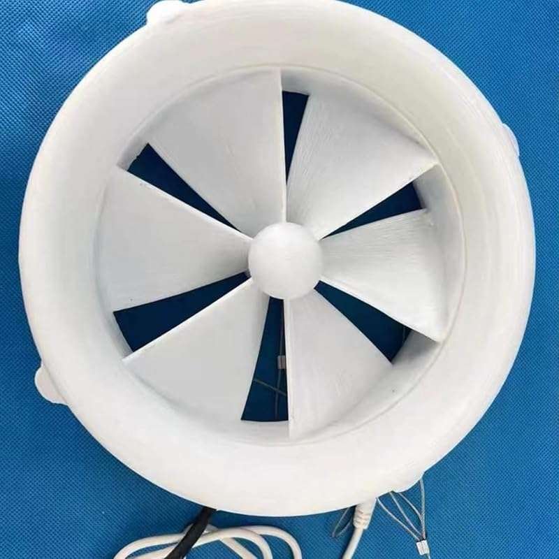 Portable Wind & Water Hybrid Turbine Generator: Quick-Start 6-Blade Mi