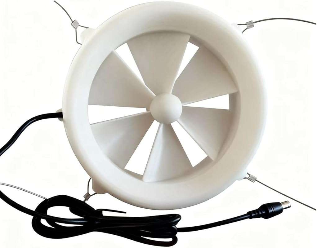 Portable 12V 25W Dual Wind & Water Turbine Generator, USB Charger for 