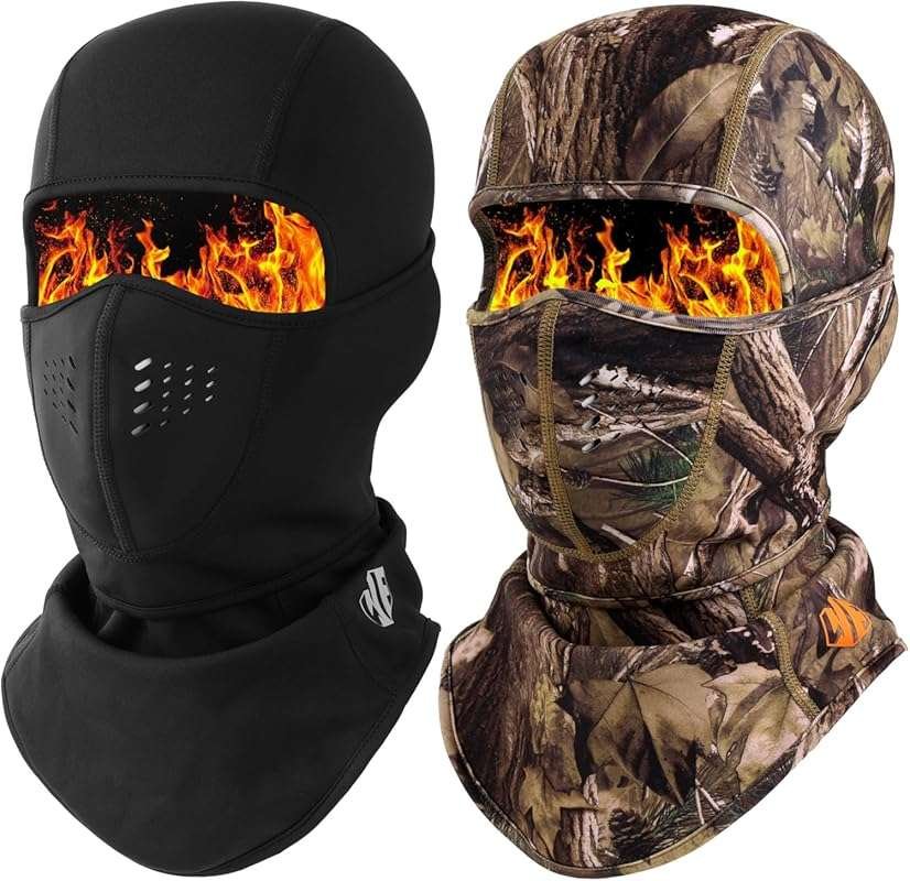 WTACTFUL Breathable Pro Balaclava Ski Mask: Warm Fleece, Movable Desig