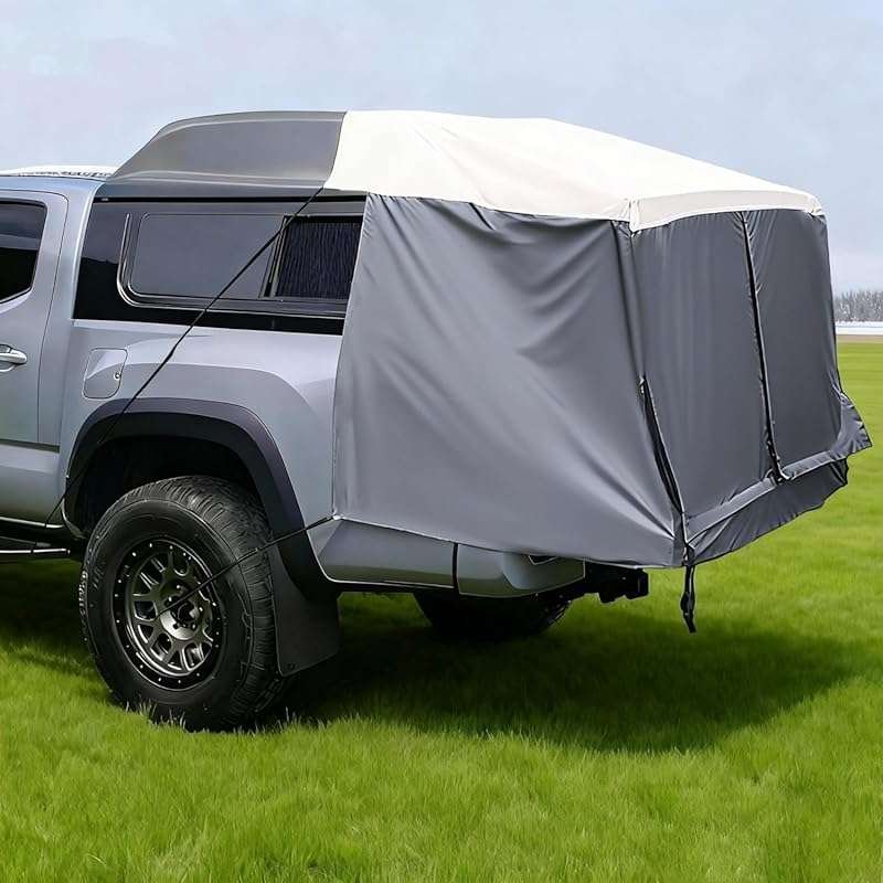 JOYTUTUS 600D Waterproof Full-Size Truck Bed Tent for Ford F-150, Chev