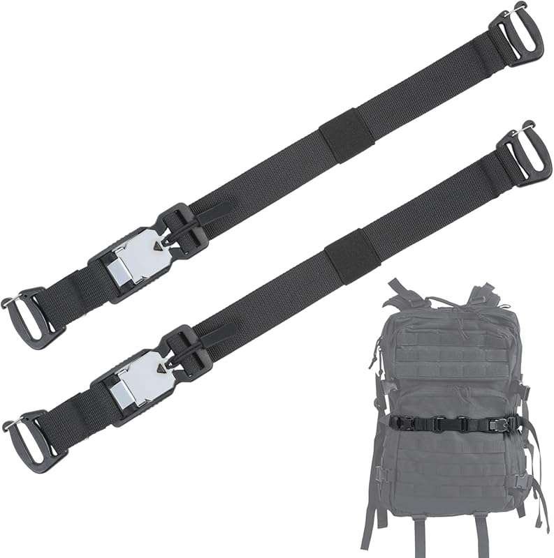 Adjustable Tactical Molle Backpack Straps for Secure Pack Attachments 