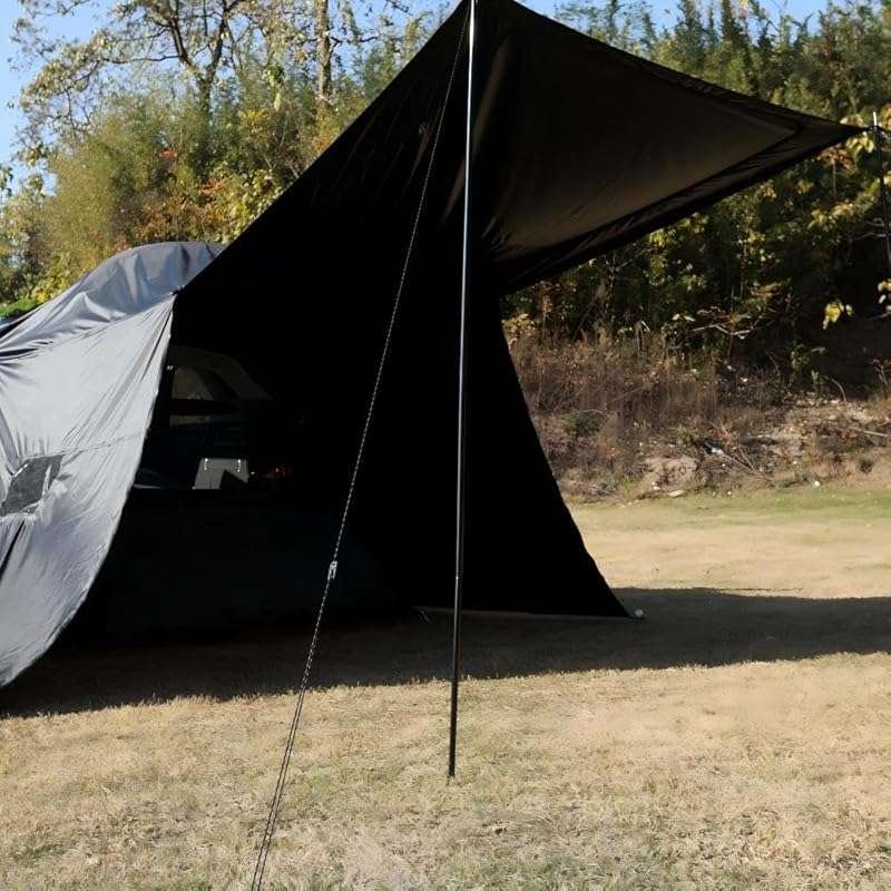Upgraded 2-in-1 Hatchback Tent & Car Awning: Rip-Resistant SUV Tailgat