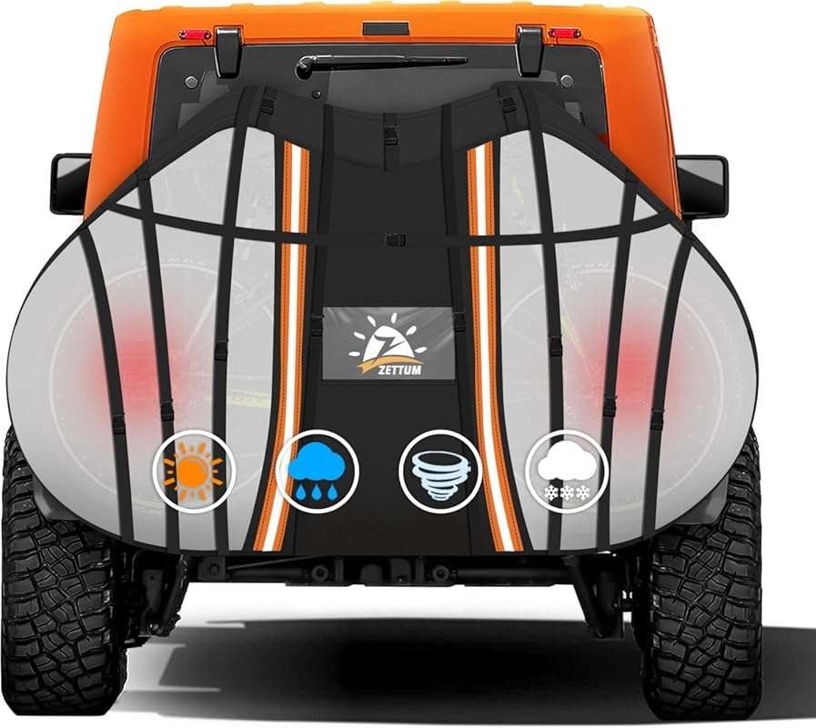 Zettum 600D Waterproof Heavy Duty Bike Cover for Transporting 2 Bikes
