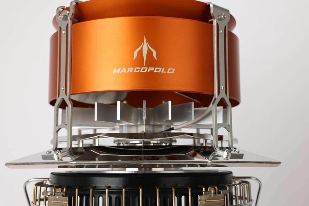 Quiet Heat Powered Camping Stove Fan, No Electricity Needed, for Tent 