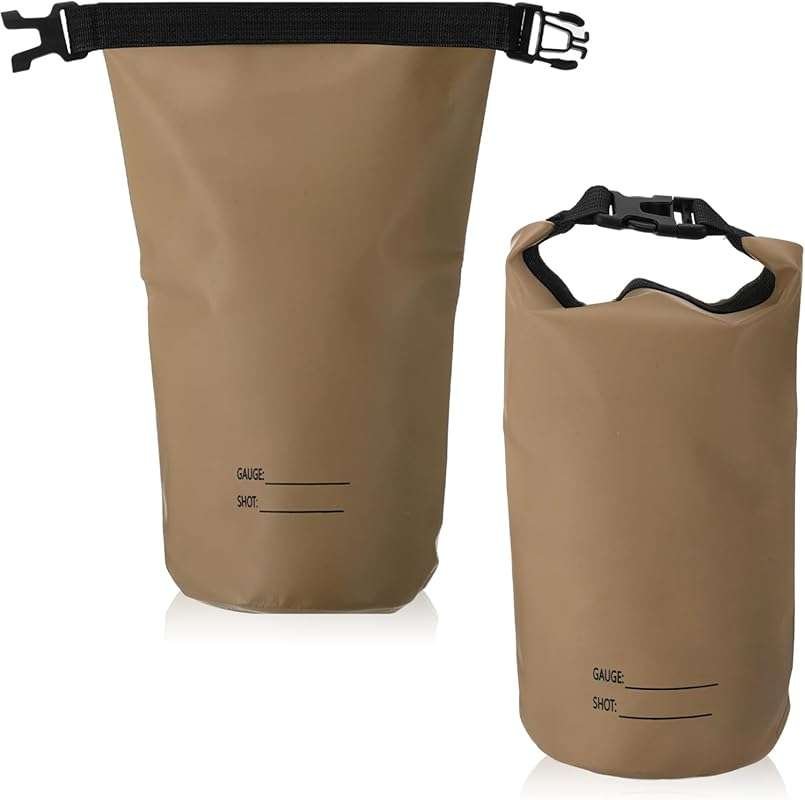 Sadnyy 2-Pack Waterproof Shotgun Shell Pouch: Arc Welded Dry Ammo Bag