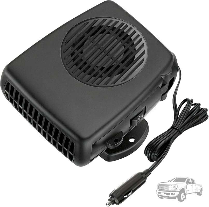 Blytra Portable Car Heater 12V 200W, Fast Heating/Cooling, 360° Fan fo