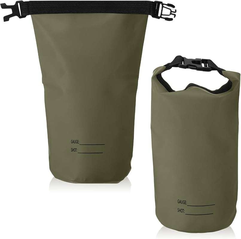 Sadnyy 2-Pack Waterproof Shotgun Shell Pouch: Arc Welded Dry Ammo Bag