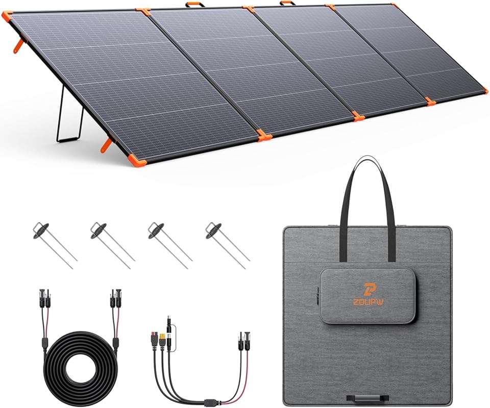 480W Bifacial Portable N-Type Foldable Solar Panel Charger for RV, Hom