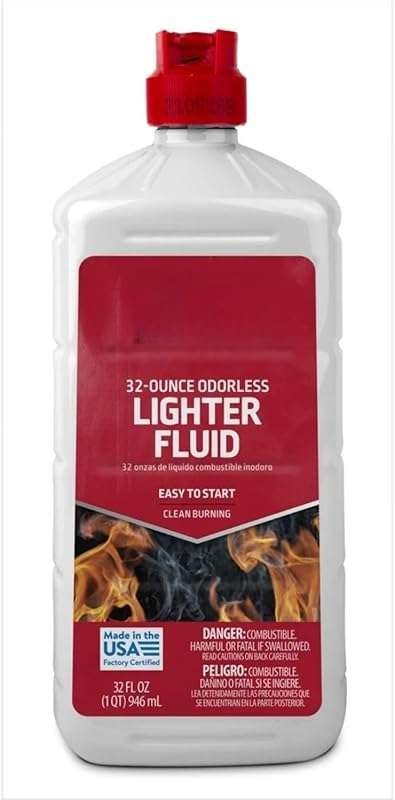 Quick-Starting Charcoal Lighter Fluid for Barbecue Grills - Easy Ignit