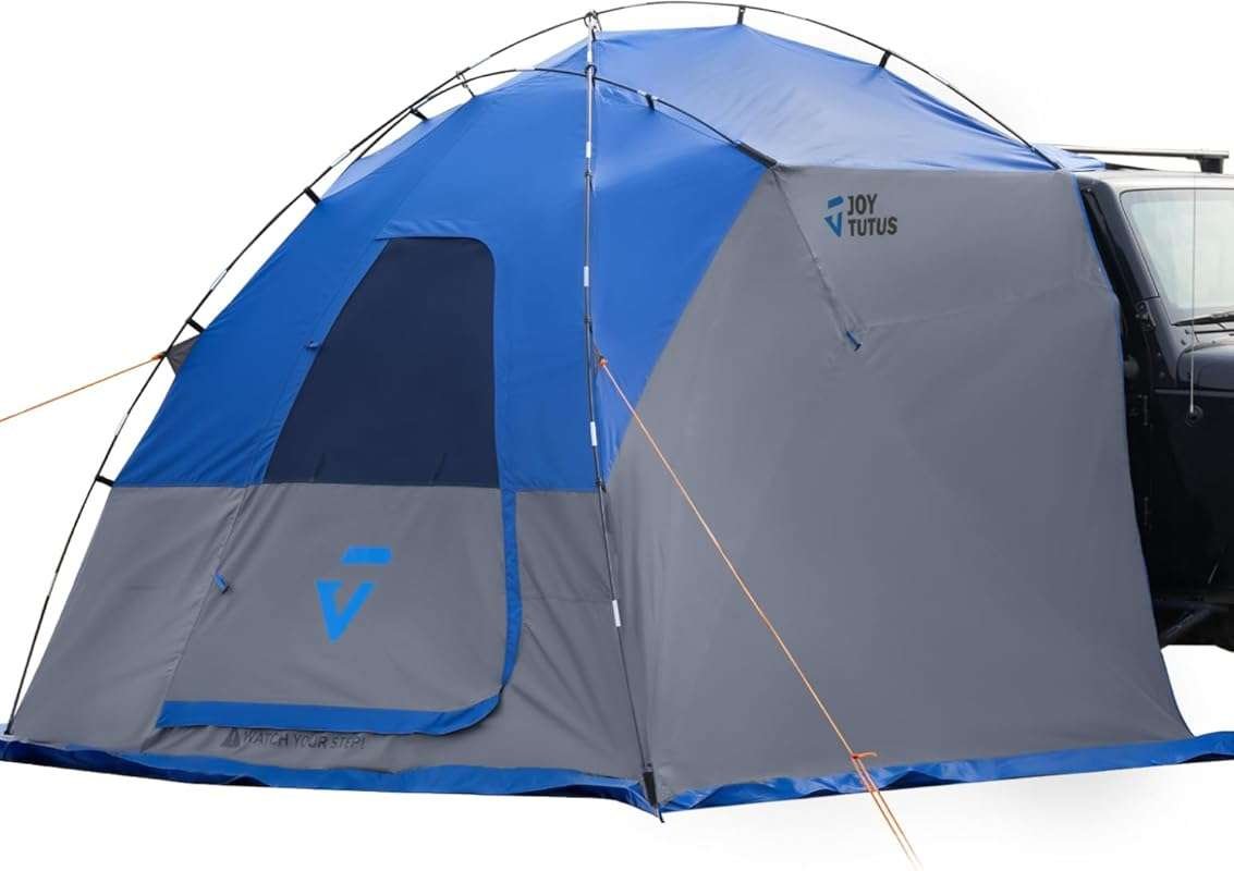 JOYTUTUS Universal Vehicle Awning & Car Camping Tent: Sunshade, UV50+,