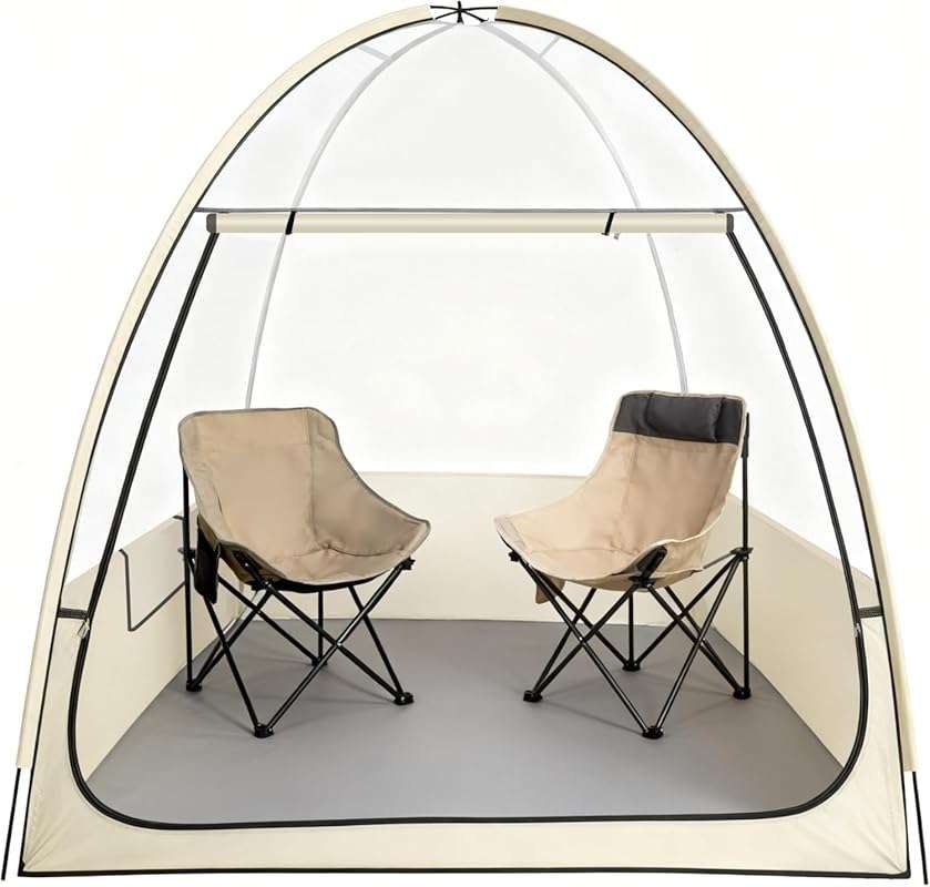 Sports Tent 1-3 Person: All Weather Bubble Tent with 4-Side Clear PVC