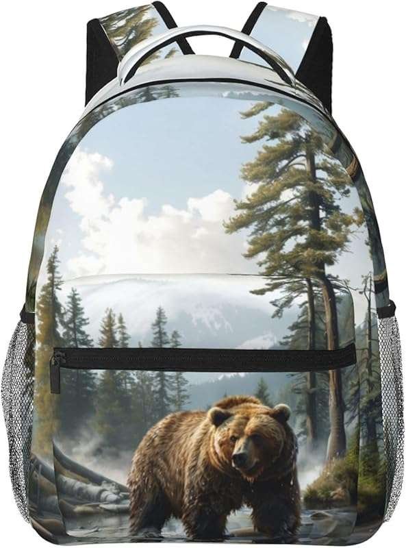 Bear Travel Backpack for Women, Teens: Laptop Rucksack, School Bookbag