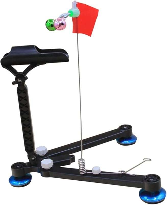 Adjustable Ice Fishing Rod Holder Accessories with Flag Bell for Boat 