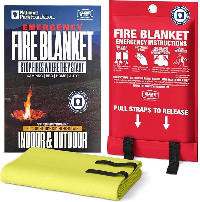 National Park Partner UM9 Silicone Fire Blanket: Emergency Safety Hand