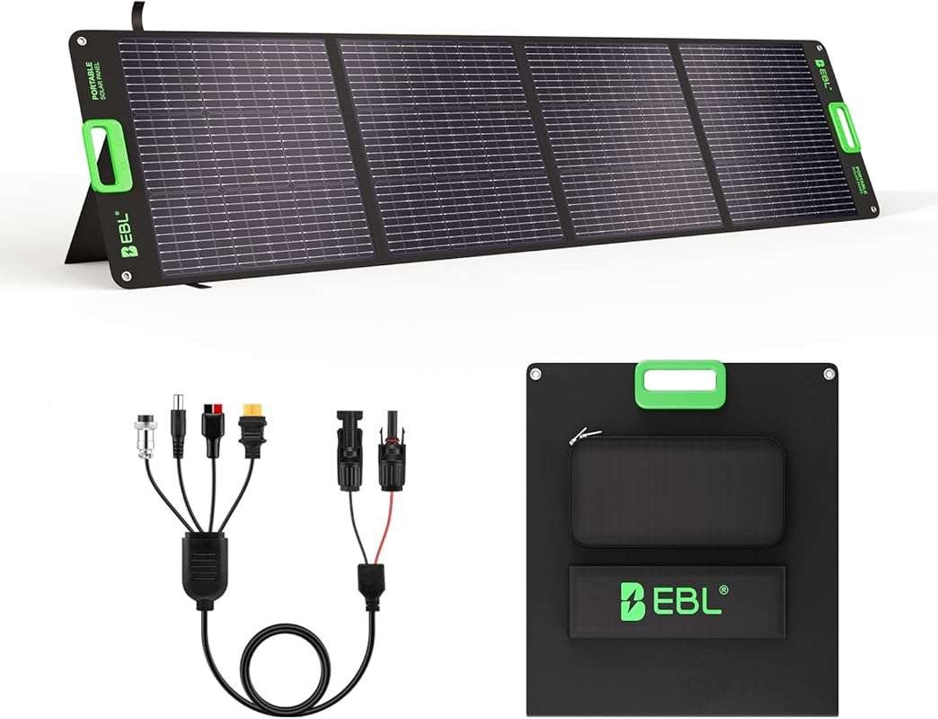 EBL 200W Foldable Solar Panel Kit for Power Station