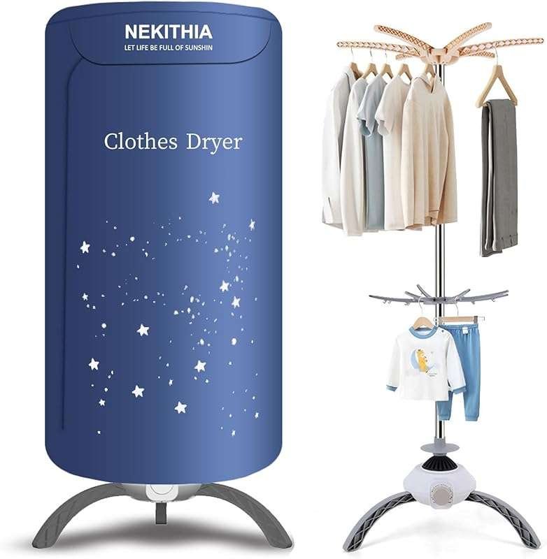 Portable Clothes Dryer: 900W Fast Drying, Large Load Capacity for Laun